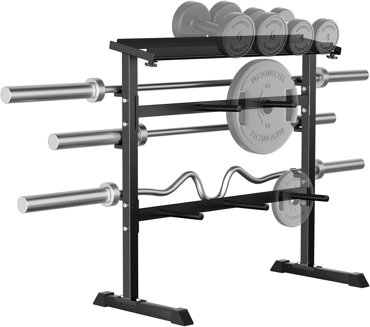 Home Gym Usa - Homegym Krachttraining Gewichtsopbergrek - Metaal, Zwart,