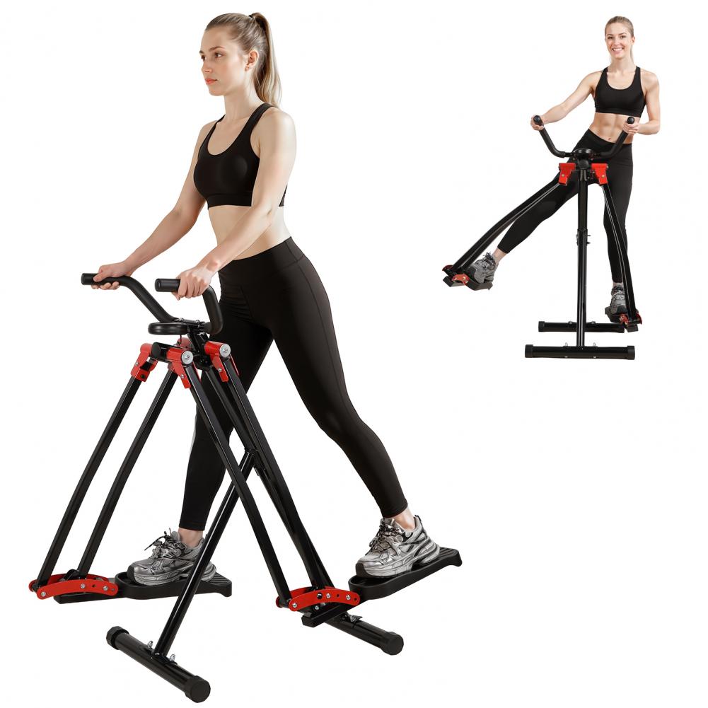 Leg Home Gym Workout - Air Walk-oefenapparaat voor thuisgym, opvouwbare elliptische