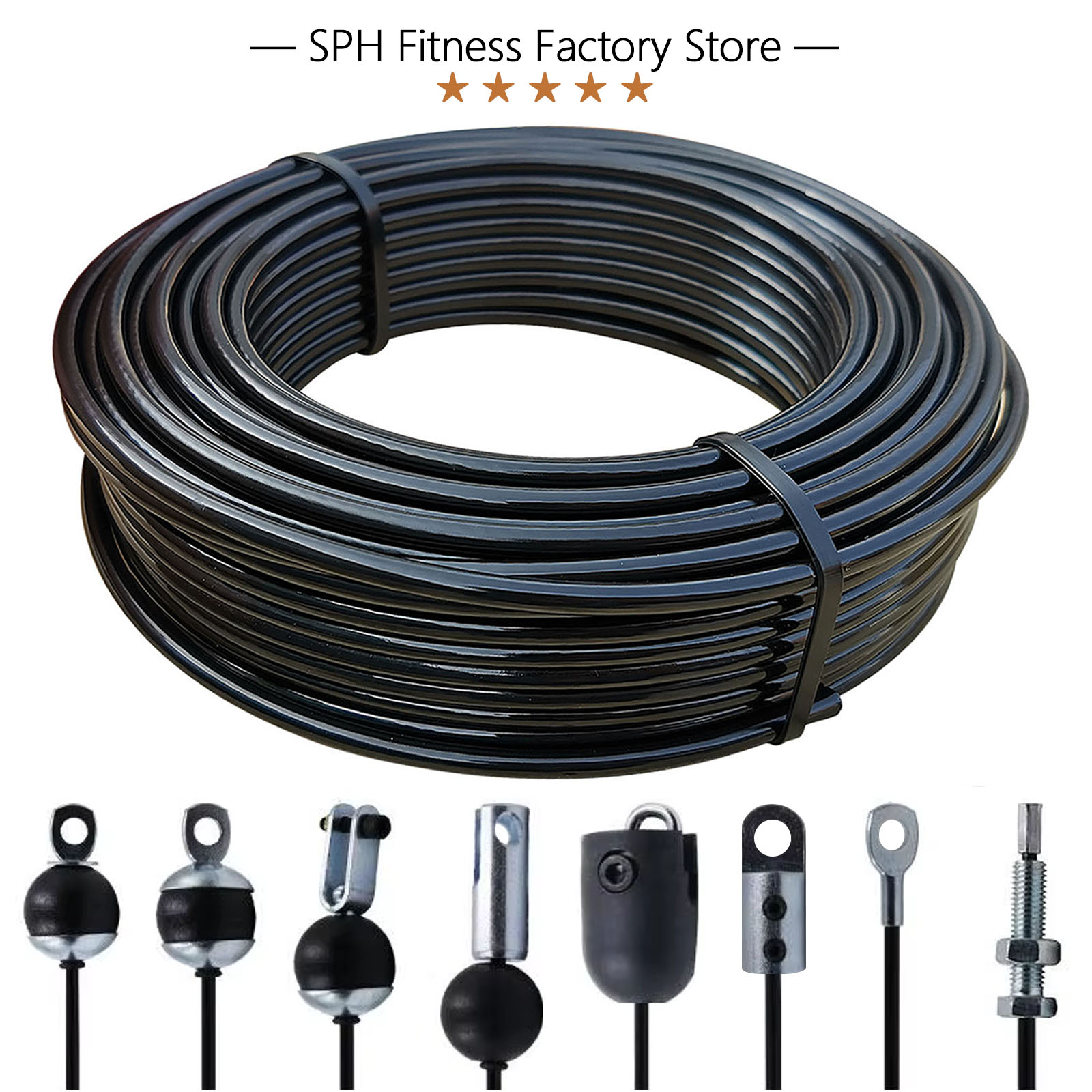 Home Gym Nala - 5/6mm Dikke Staaldraad Fitness Kabel Katrol