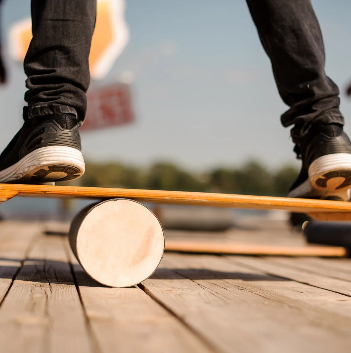 Wobble Board Balance - Zeker houten schommel voor kinderen Yoga