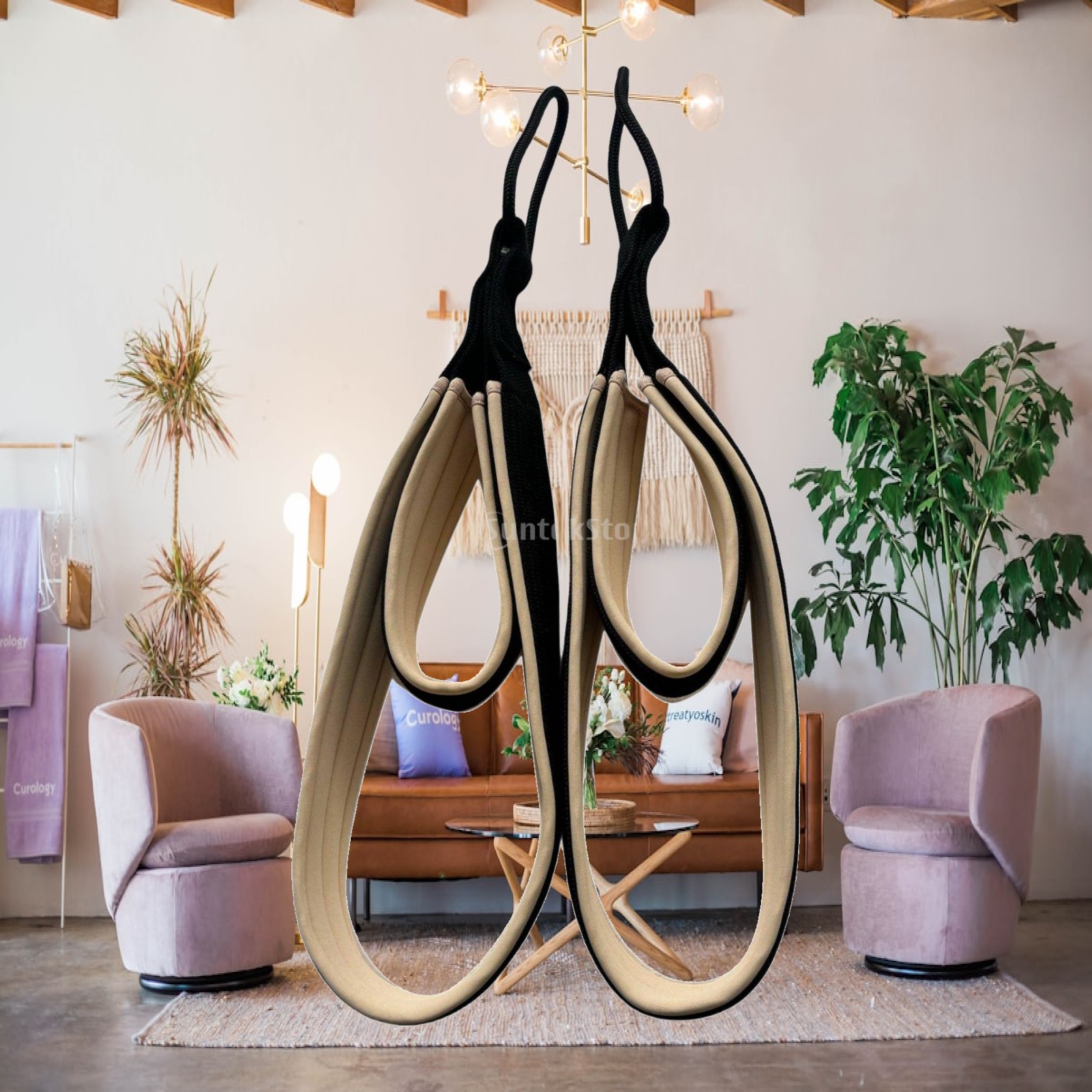 Home Gym Pilates - Pilates Overhead Handle met antislip grip,