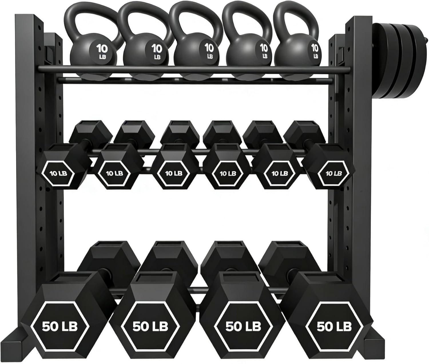 Home Gym Usa - Thuisgym gebruik, staal, zilverkleurig, verstelbare hoogte,