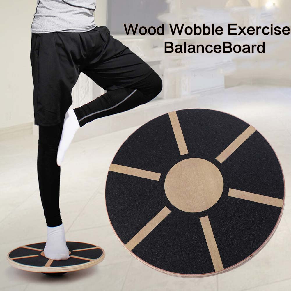 Wobble Board Balance - Houten ronde balans trainingsplank, anti-slip core