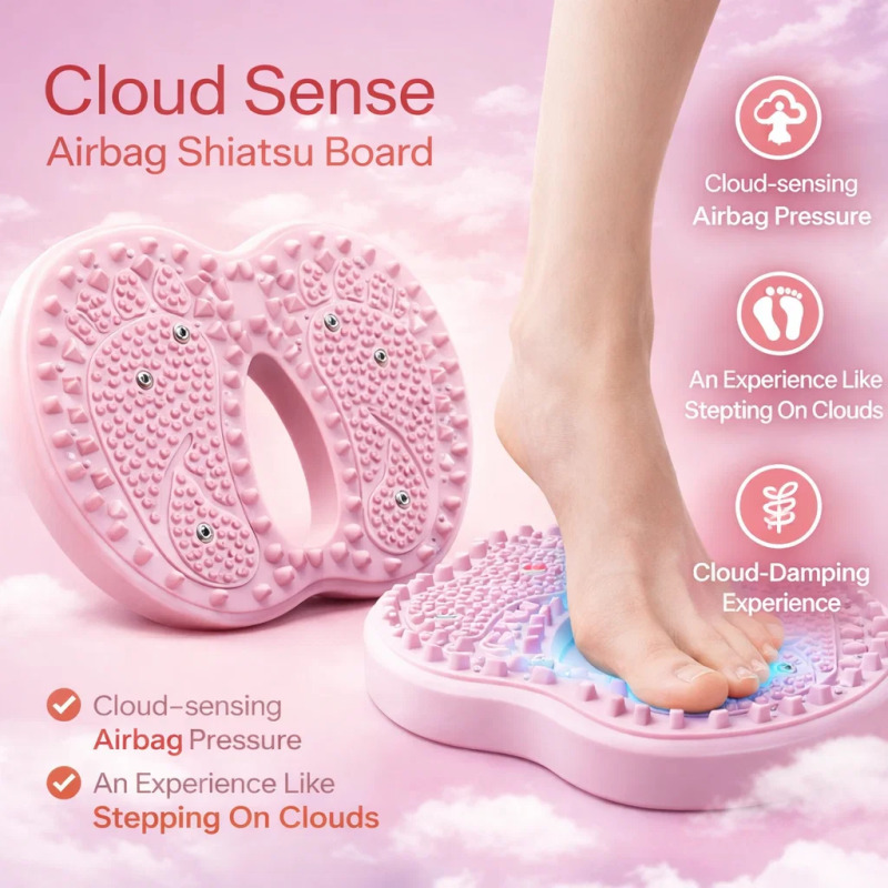 Home Gym App - Opblaasbare voetmassager Stepper Pad met antislip