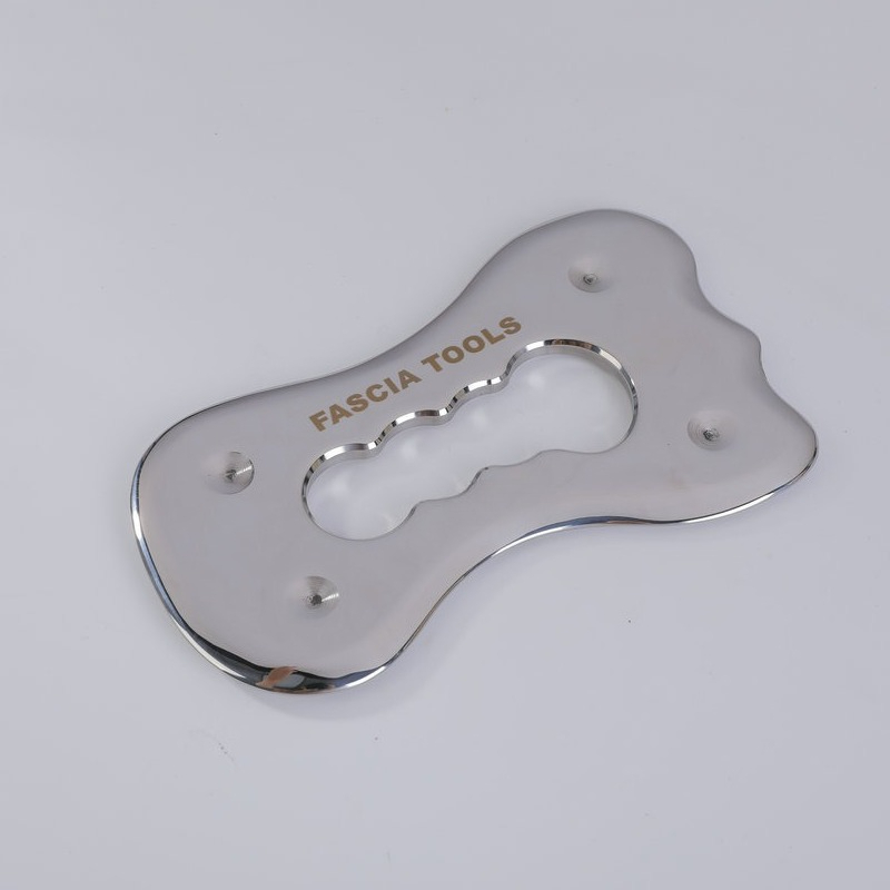Home Gym Pilates - Gatvormig ontworpen roestvrijstalen Gua Sha-bord, zachte