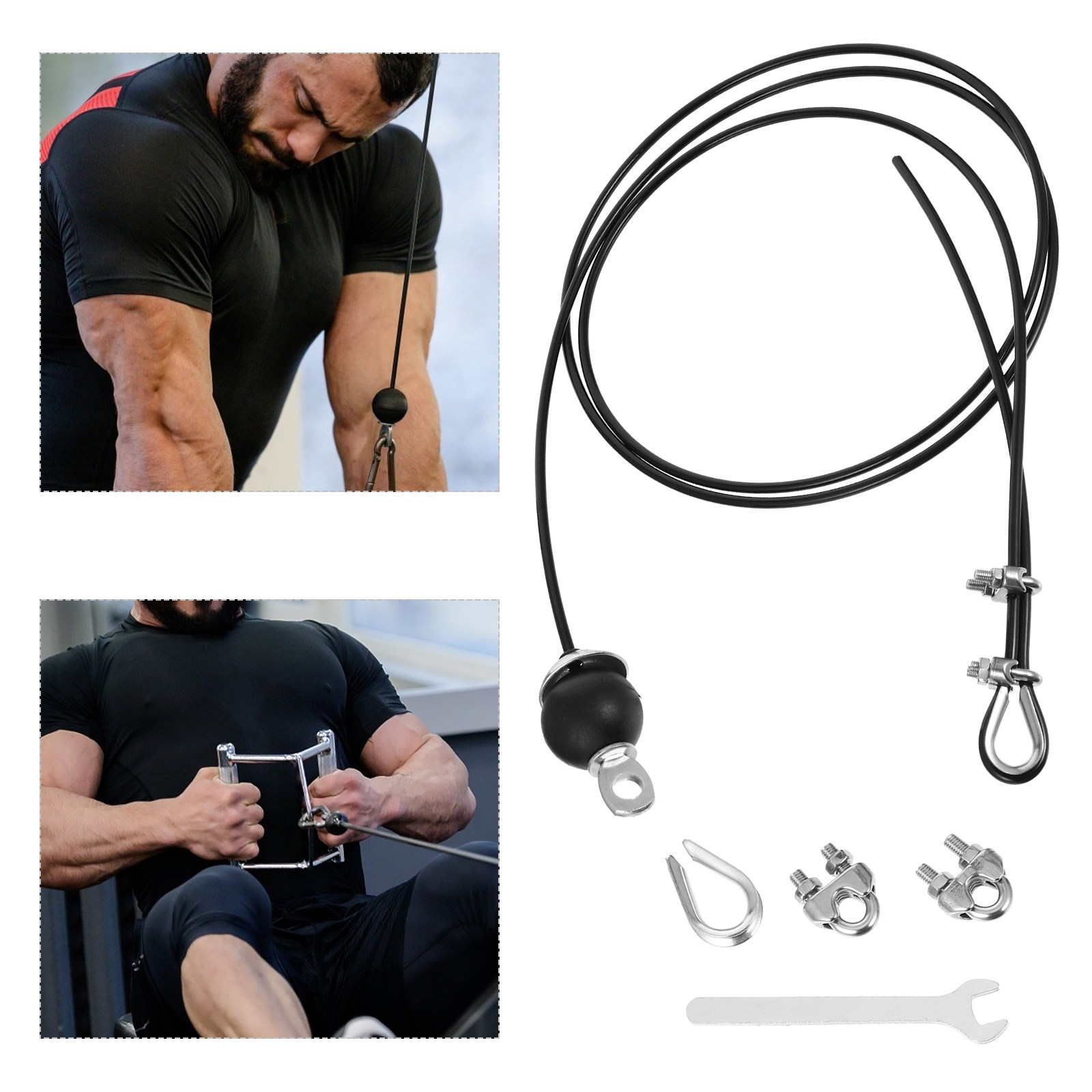 Home Gym Diy - 1Set DIY Verstelbare Gym Draadkabel Fitnessapparatuur