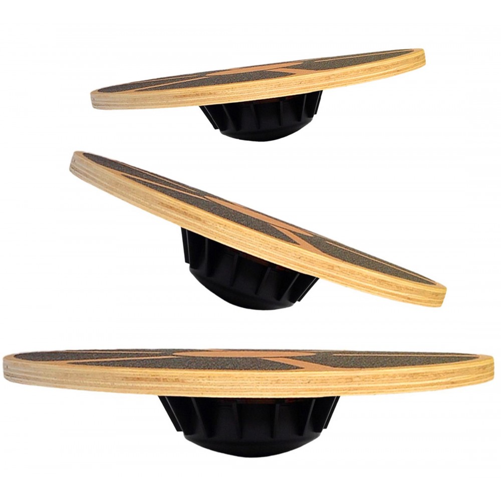 Wobble Board Balance - Antislip houten wobble board 40cm -
