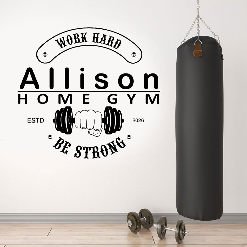 Gepersonaliseerde naam + tekst - Home Gym Names recensie en prijs