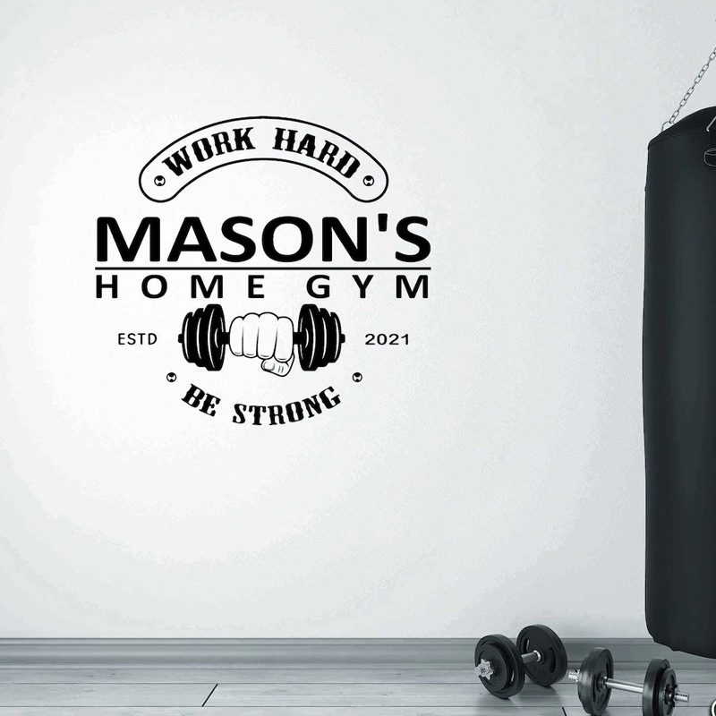 Gepersonaliseerde naam + tekst - Home Gym Names recensie en prijs