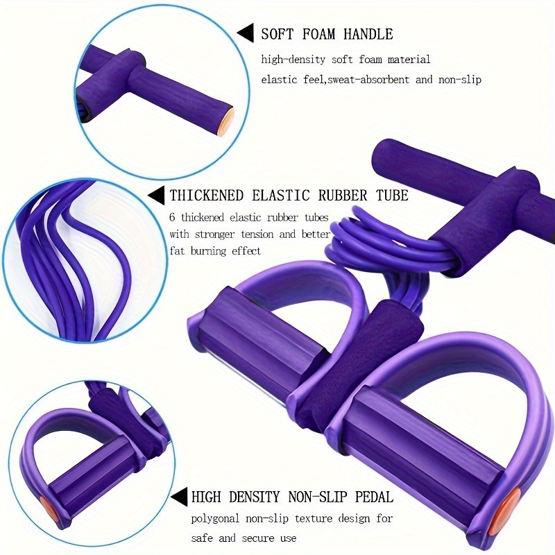 1 Pc 6-buis paarse yoga-weerst - Home Gym Youtube recensie en prijs