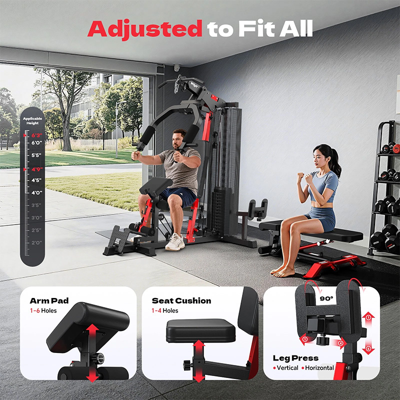 Pooboo Home Gym Workout Appara - Home Gym Leg Extension Machine recensie en prijs