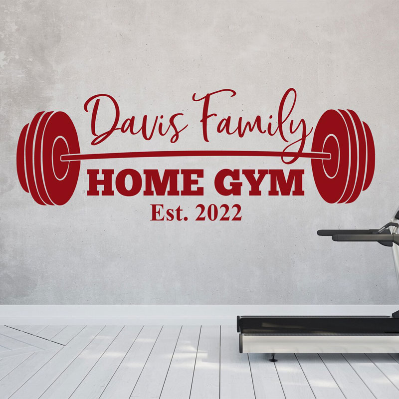 Aangepaste familienaam sportsc - Home Gym Names recensie en prijs