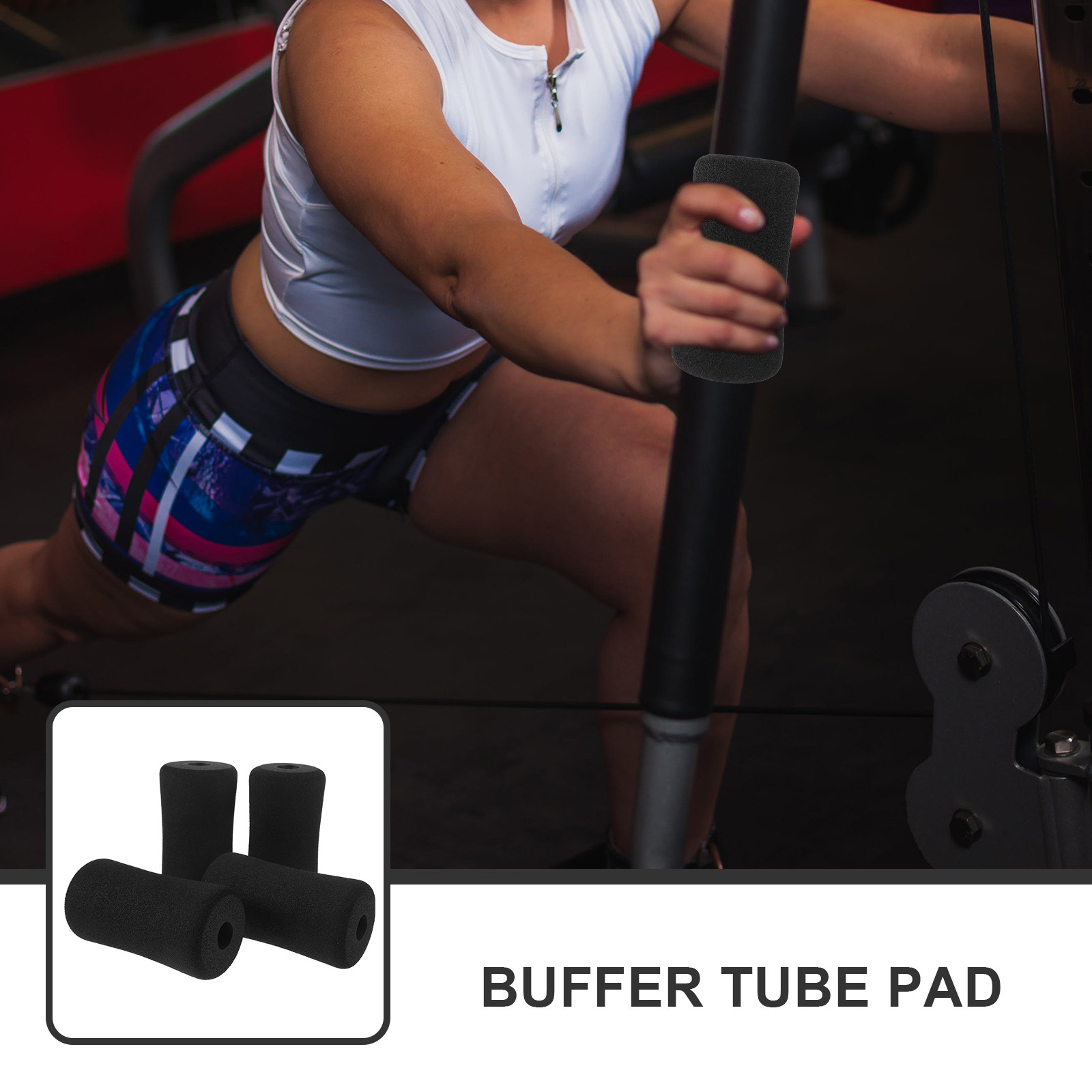 16 stuks zwarte schuimvoetkuss - Home Gym Leg Extension Machine recensie en prijs