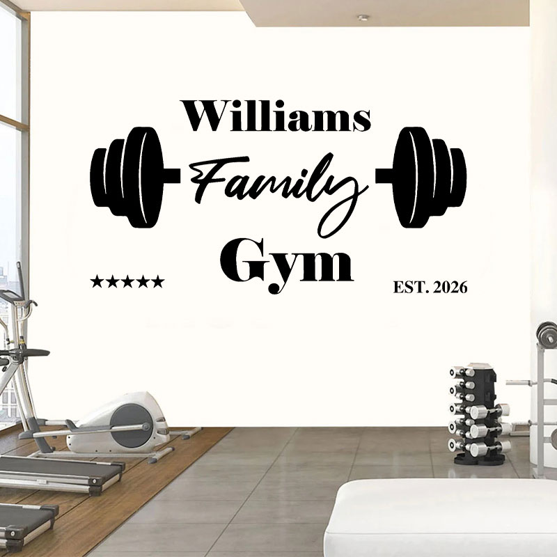 Aangepaste familienaam sportsc - Home Gym Names recensie en prijs