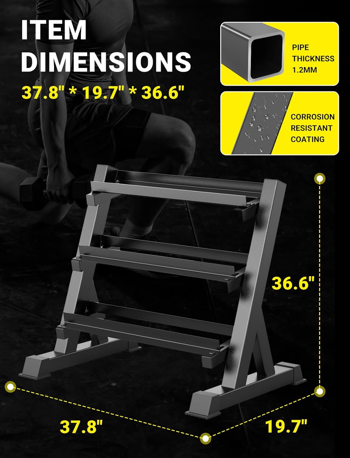 Homegym Dumbbell Rack, 3 & 5 l - Home Gym Usa recensie en prijs